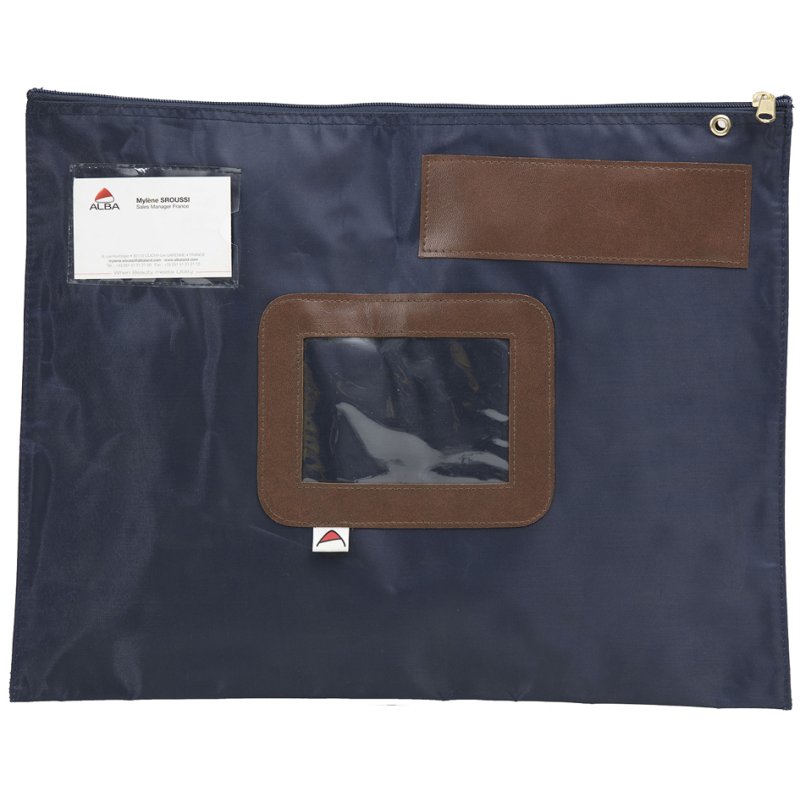 ALBA banktas POPLAT, polyester, blauw, 420×20×320 mm